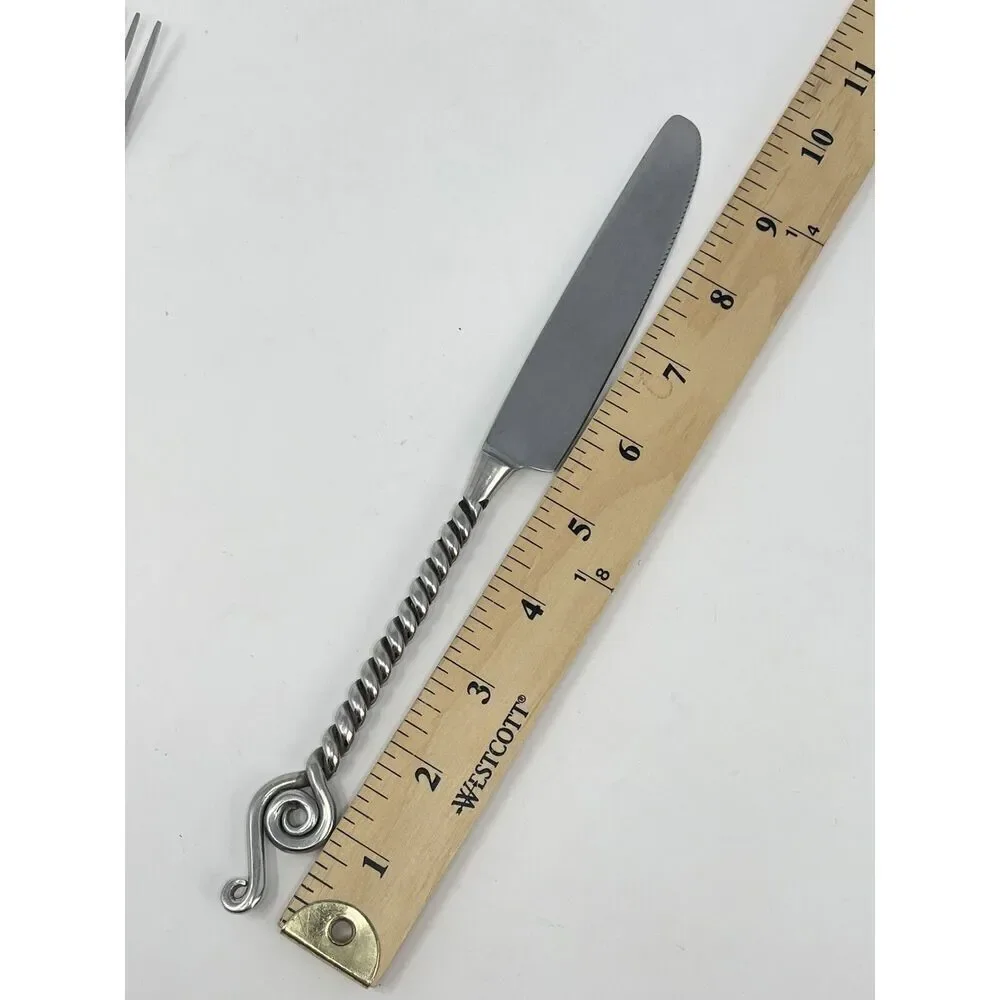 World Market Maroc Twist 1 Dinner Knife  2 Dinner Forks 2 Dinner Spoons Set Of 5